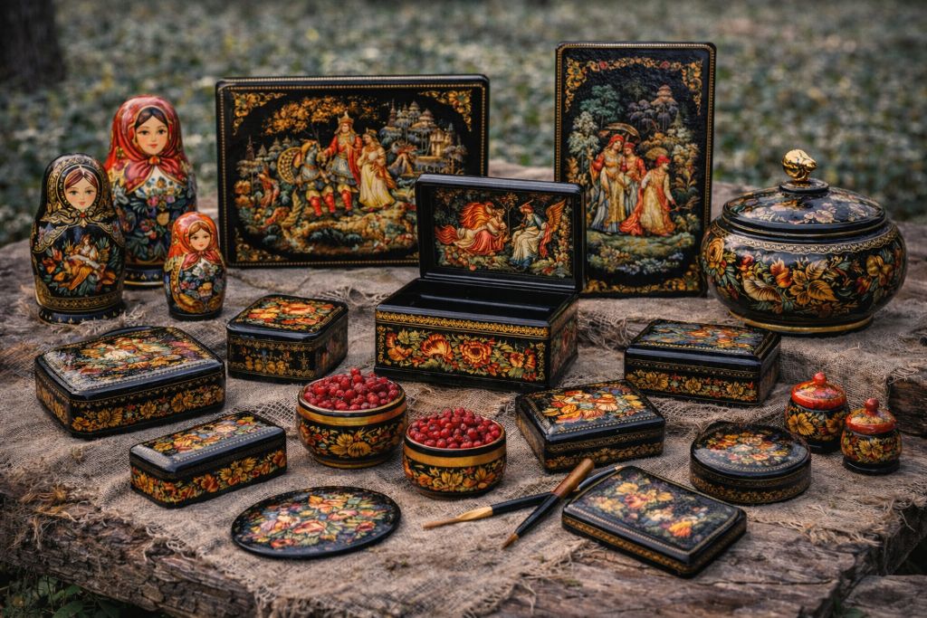 Палехская лаковая миниатюра